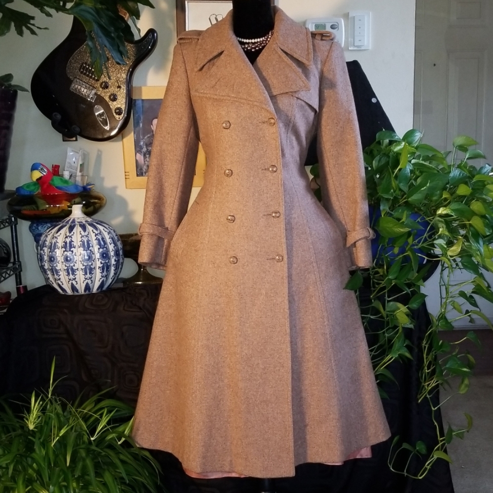 Virgin Wool Coat, Sz L